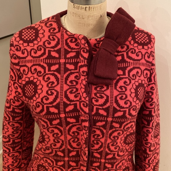 Twinset Simona Barbieri knit sweater wool jacket ! Size S - Picture 6 of 17